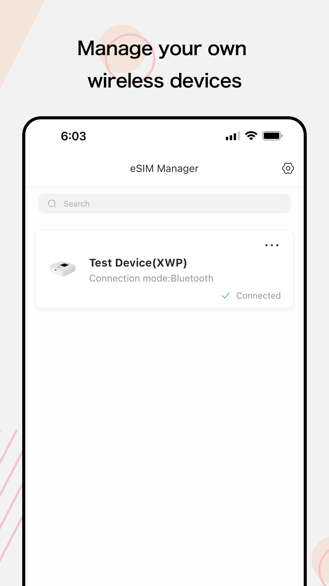 eSIM Manager screenshot